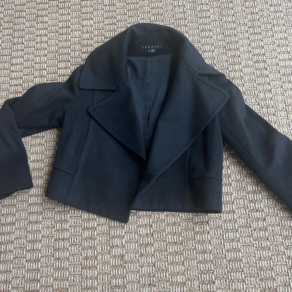 Theory Crop Wool Jacket